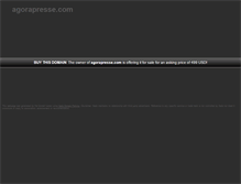 Tablet Screenshot of agorapresse.com